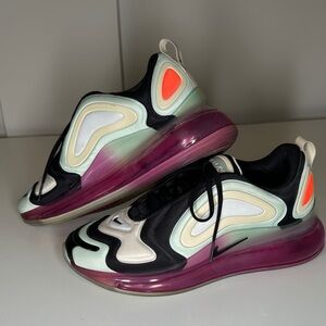 Nike Air Max 720 Black and Cream Sneakers